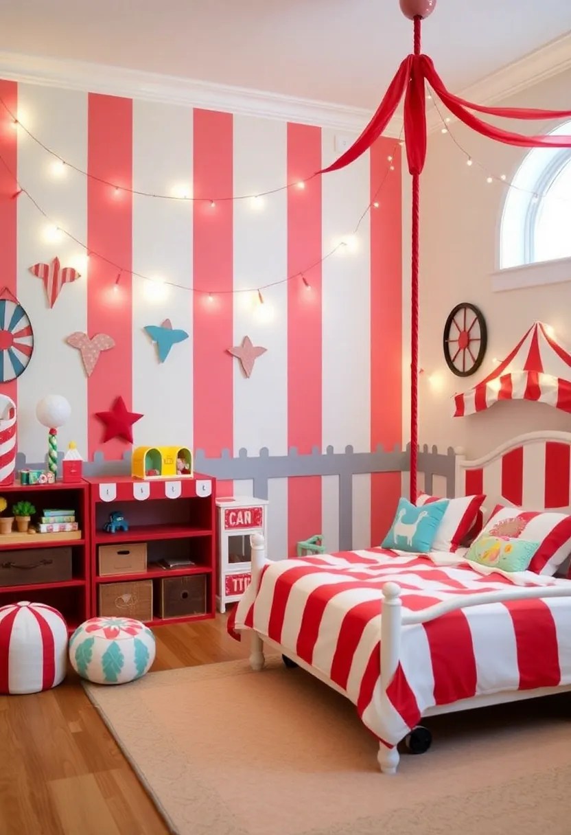 20 Fun Kids Room Ideas That'll Make Playtime Extra Special! - 20. Fantasy Fairground Fun