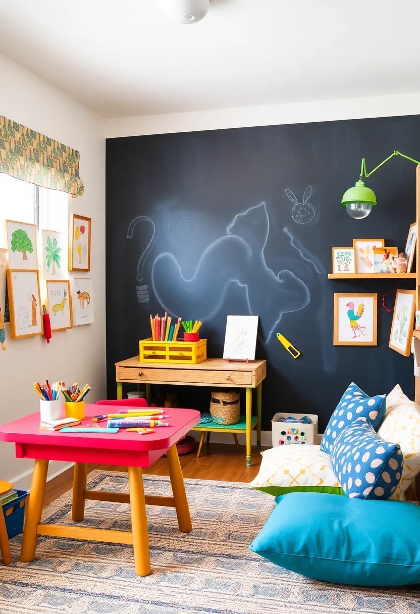 20 Fun Kids Room Ideas That'll Make Playtime Extra Special! - 3. Art Studio Vibes