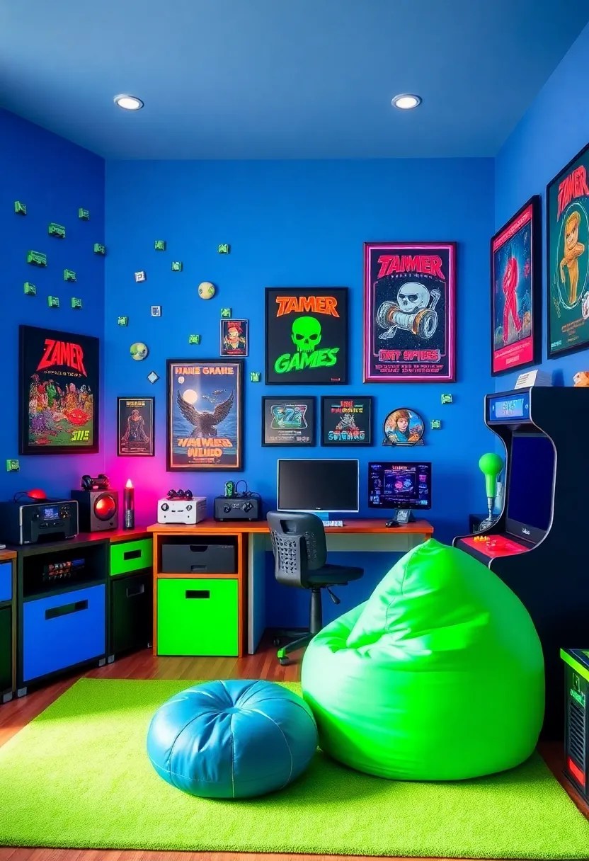 20 Fun Kids Room Ideas That'll Make Playtime Extra Special! - 4. Retro Gaming Station