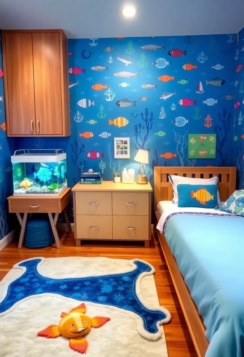 20 Fun Kids Room Ideas That'll Make Playtime Extra Special! - 5. Underwater Wonderland