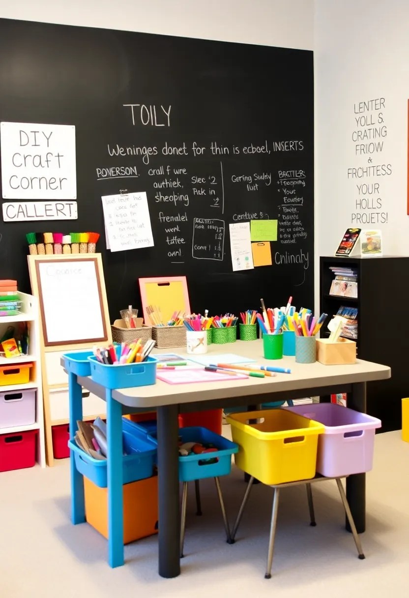 20 Fun Kids Room Ideas That'll Make Playtime Extra Special! - 8. DIY Craft Corner